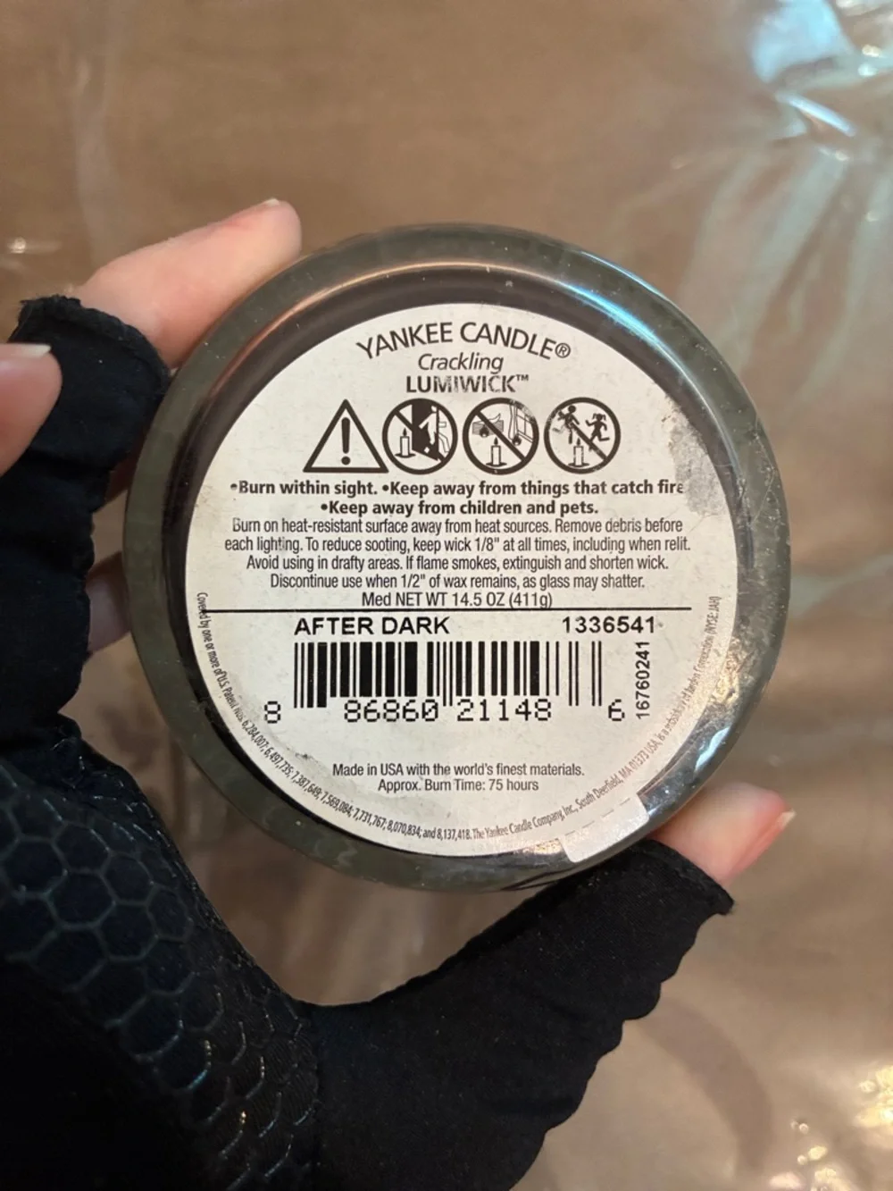 Yankee Candle Pure Radiance Crackling After Dark Candle - Picture 5 of 5